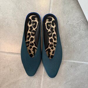 Rothy's flat mule - Teal - women's 8